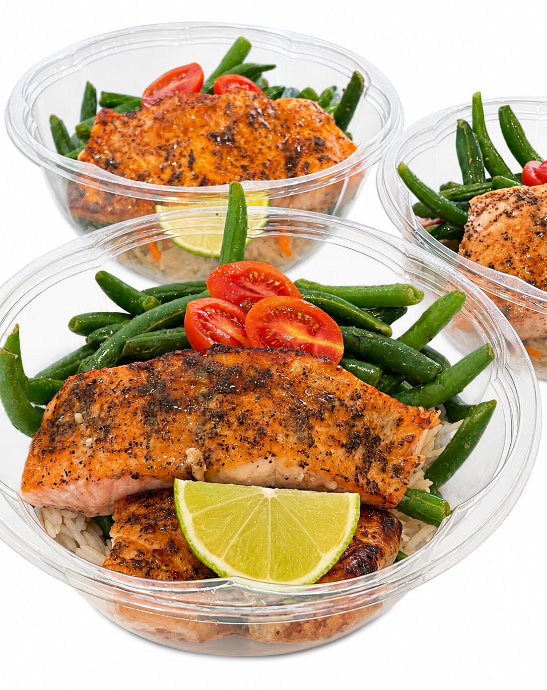 healthy salmon meal prep